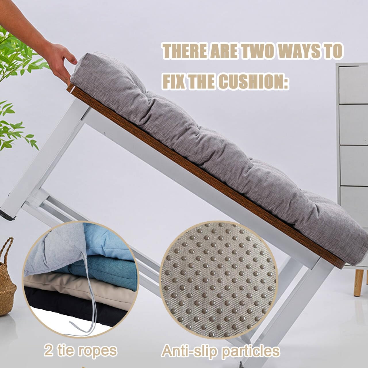 grandi cuscini da pavimento 140 x 40 x 8 cm ispessiti per comfort e resistenza allo scivolamento, impermeabili, resistenti alle macchie e più resistenti all'usura, adatti per mobili da giardino