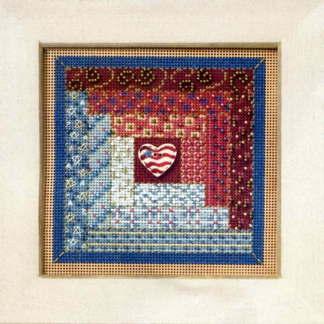 Log Cabin Quilt - Cross Stitch Kit