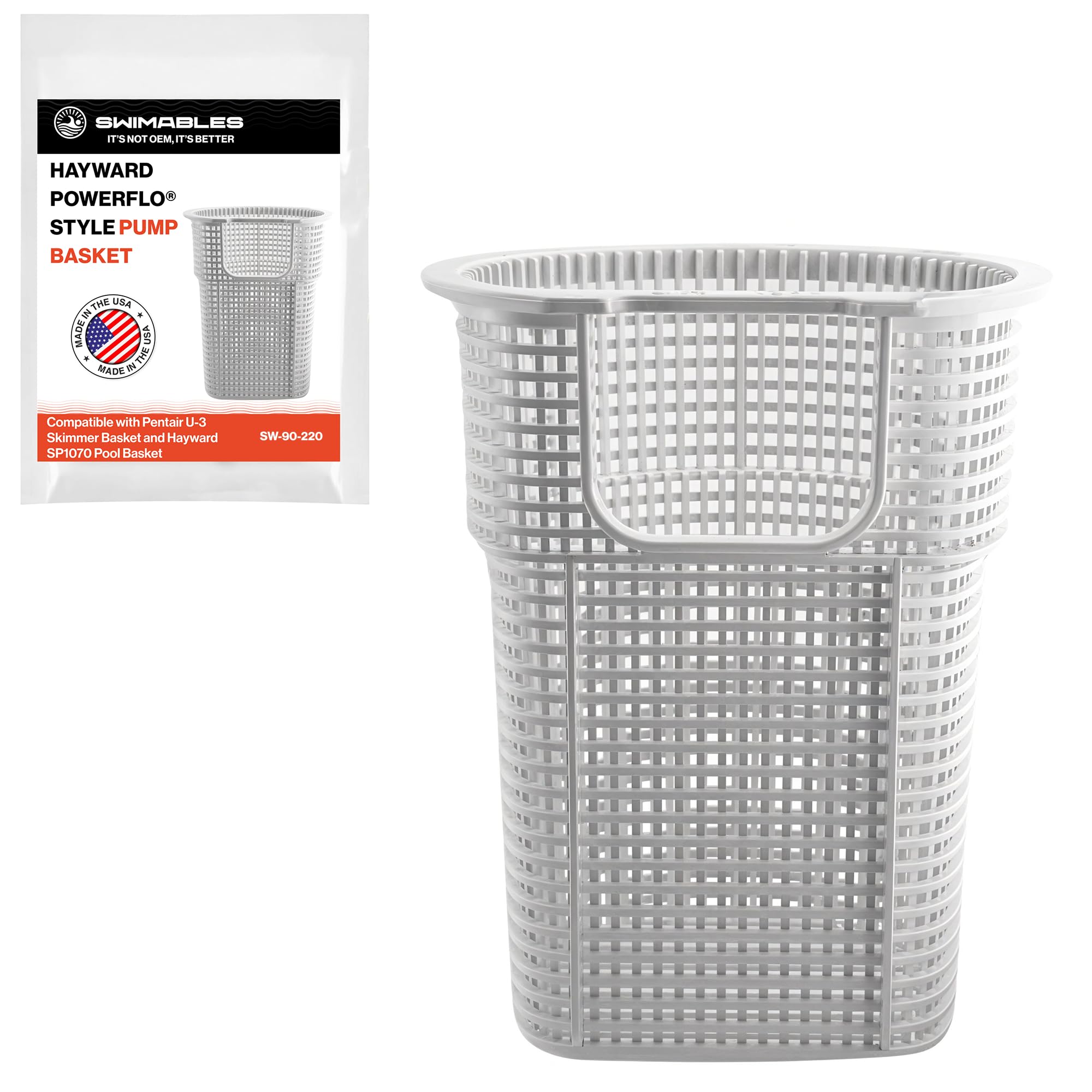 Swimables SPX1500LX Powerflo Basket – Compatible with Hayward Pool Pump Basket & Power-Flo LX Pump Basket – Fits Hayward Power-Flo LX, Power-Flo II &