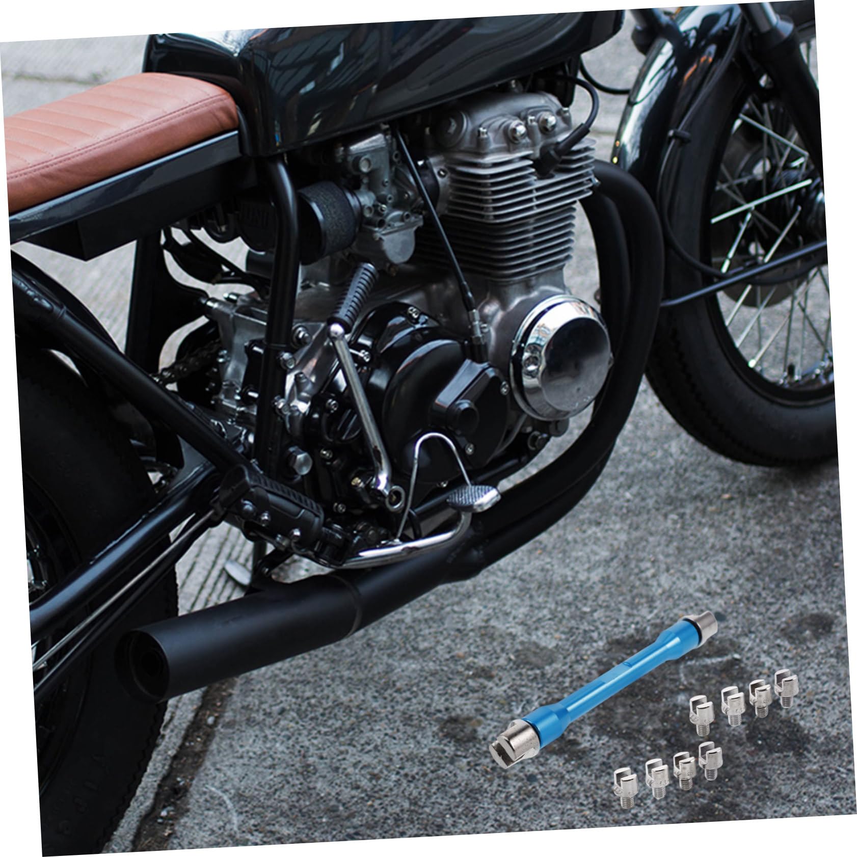 SOESFOUFU Ergonomic Design Spoke Wrench Tool Motorcycle Repair Kit Spanner Wrench Wire Spoke Adjustment Tool