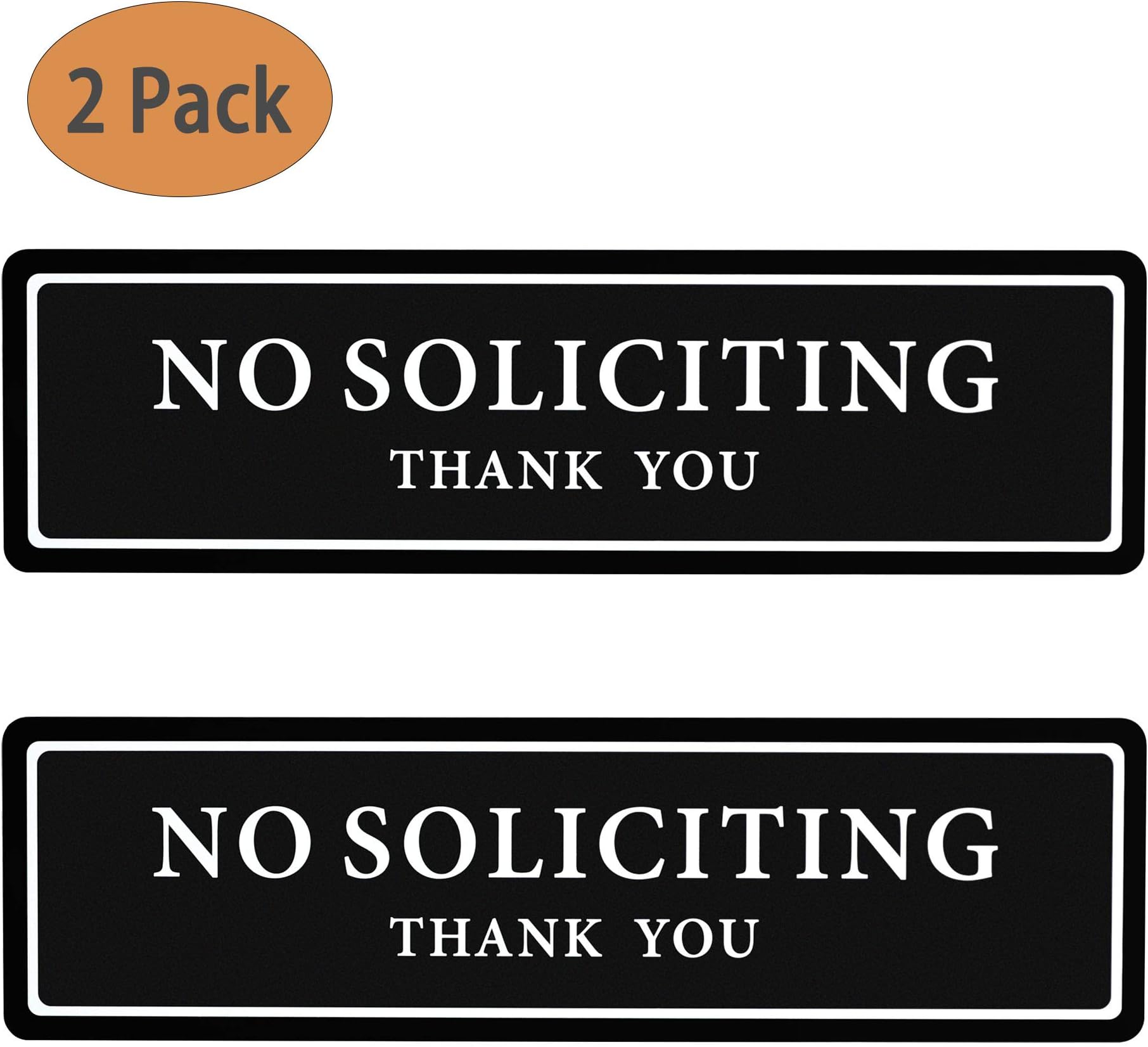 No Soliciting Sign 2 Packs