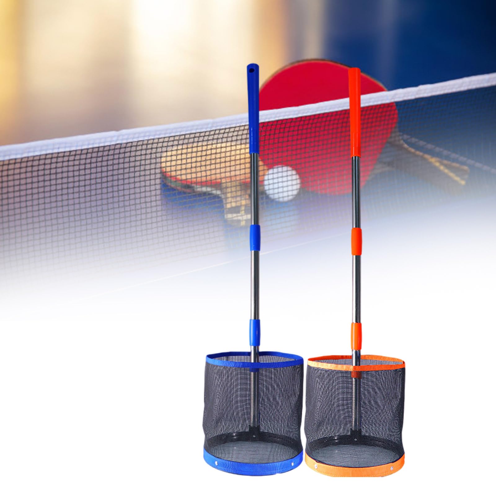 QIEIEI Table Tennis Tennis Pickers Bucket Portable Table Tennis Retrievers Adjustable Pingpong Tennis Pickers Collector Easy to Use