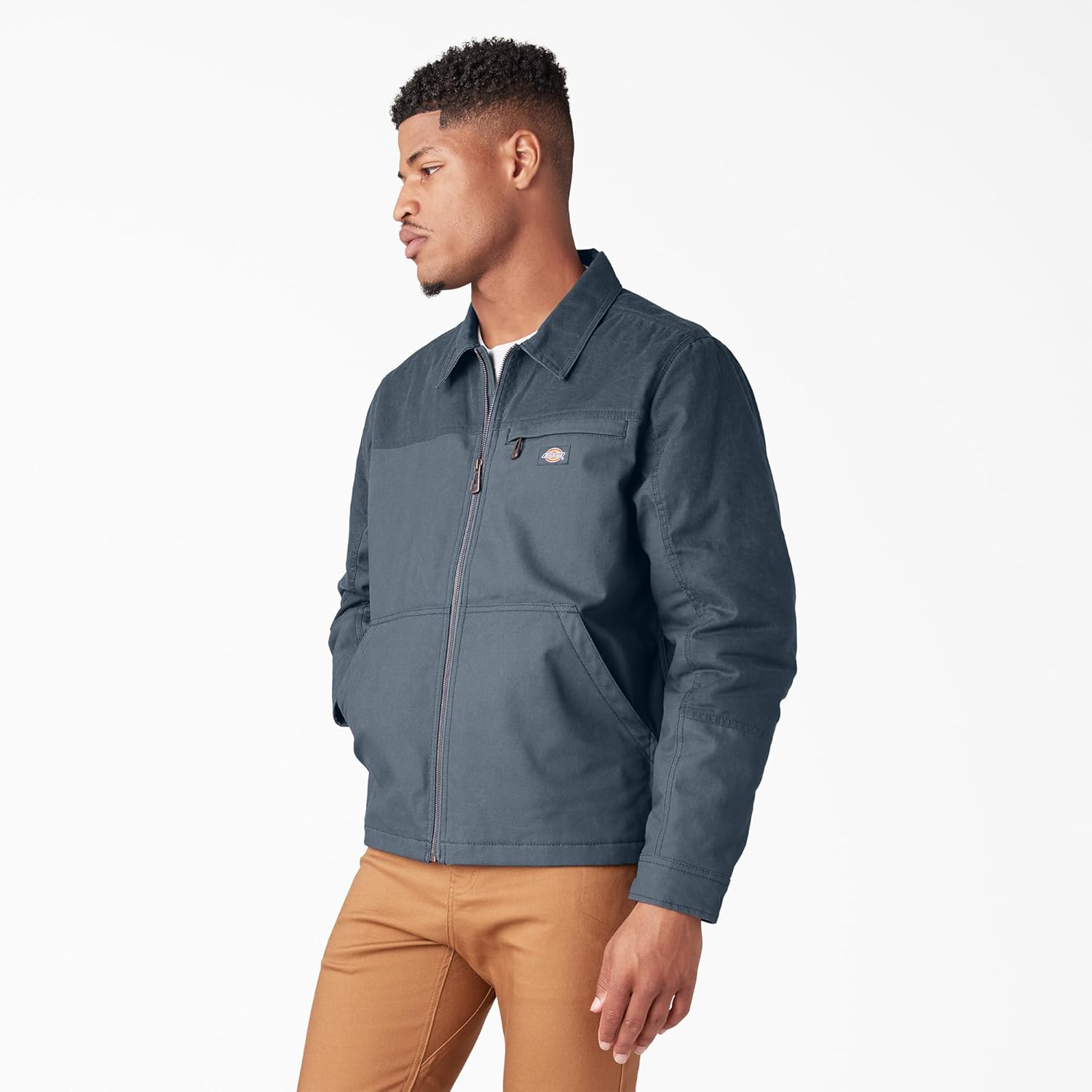 Dickies Mens Tradebuilt Wax Coated Canvas Service Jacket - Image 3