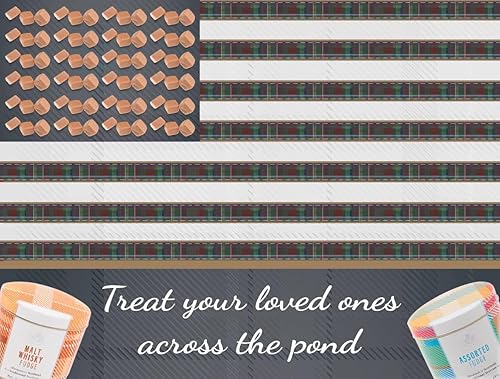 Vista 11 de Gardiners of Scotland Caramelo de sal marina y caramelo, diseño tartán, lata de 7 onzas