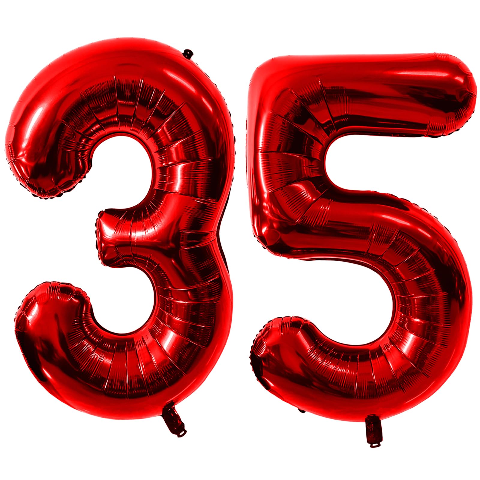 40 Inch Red Number 35 Balloons, Red 35 Balloon, Red Large Foil Number 53 Balloons, Birthday Wedding Anniversary Party Decoration Graduation Ceremony digital Decorations โ image 1