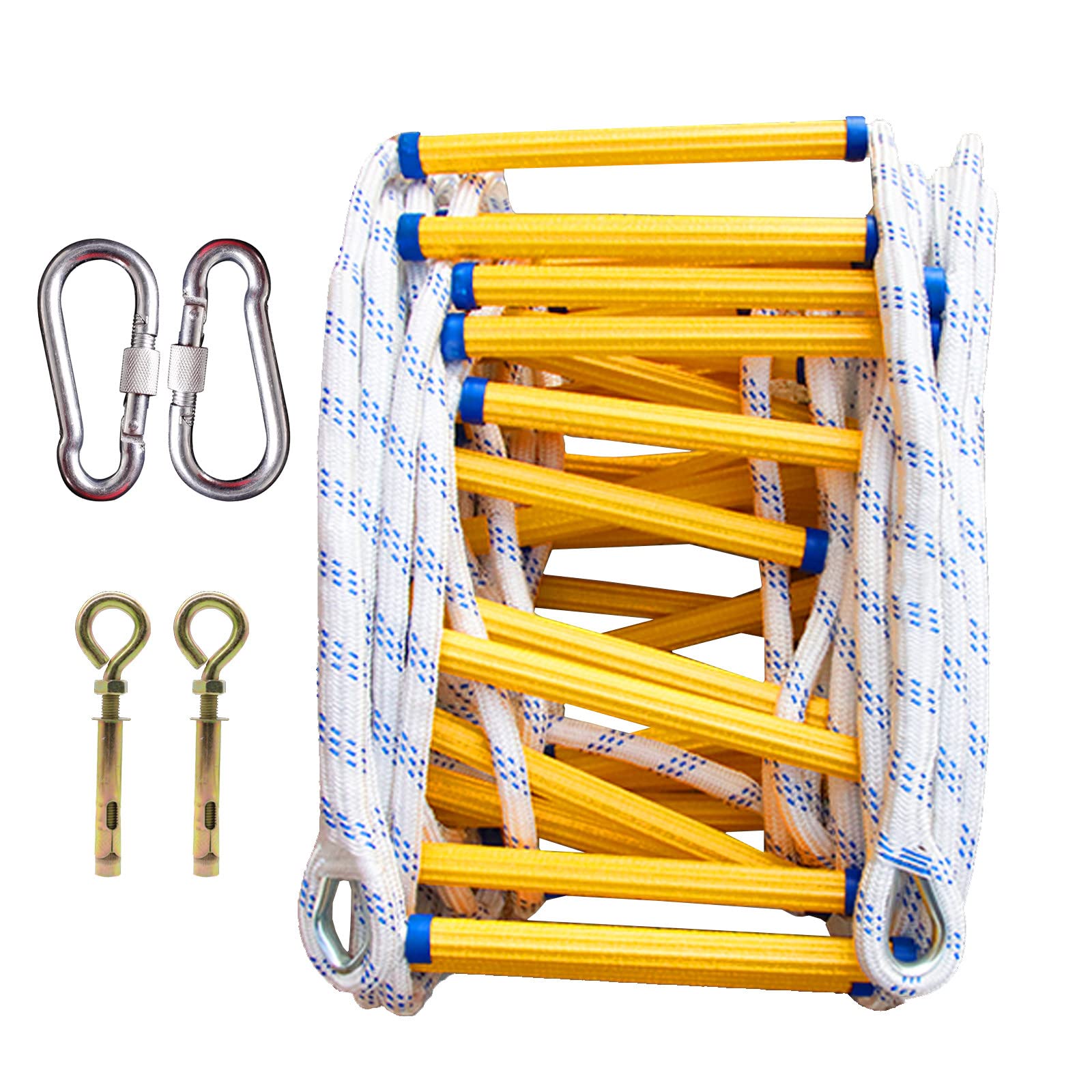 Buy TOOJUN Rope Ladder Fire Escape for Home, Window Balcony Railing, Portable Fire Ladder
