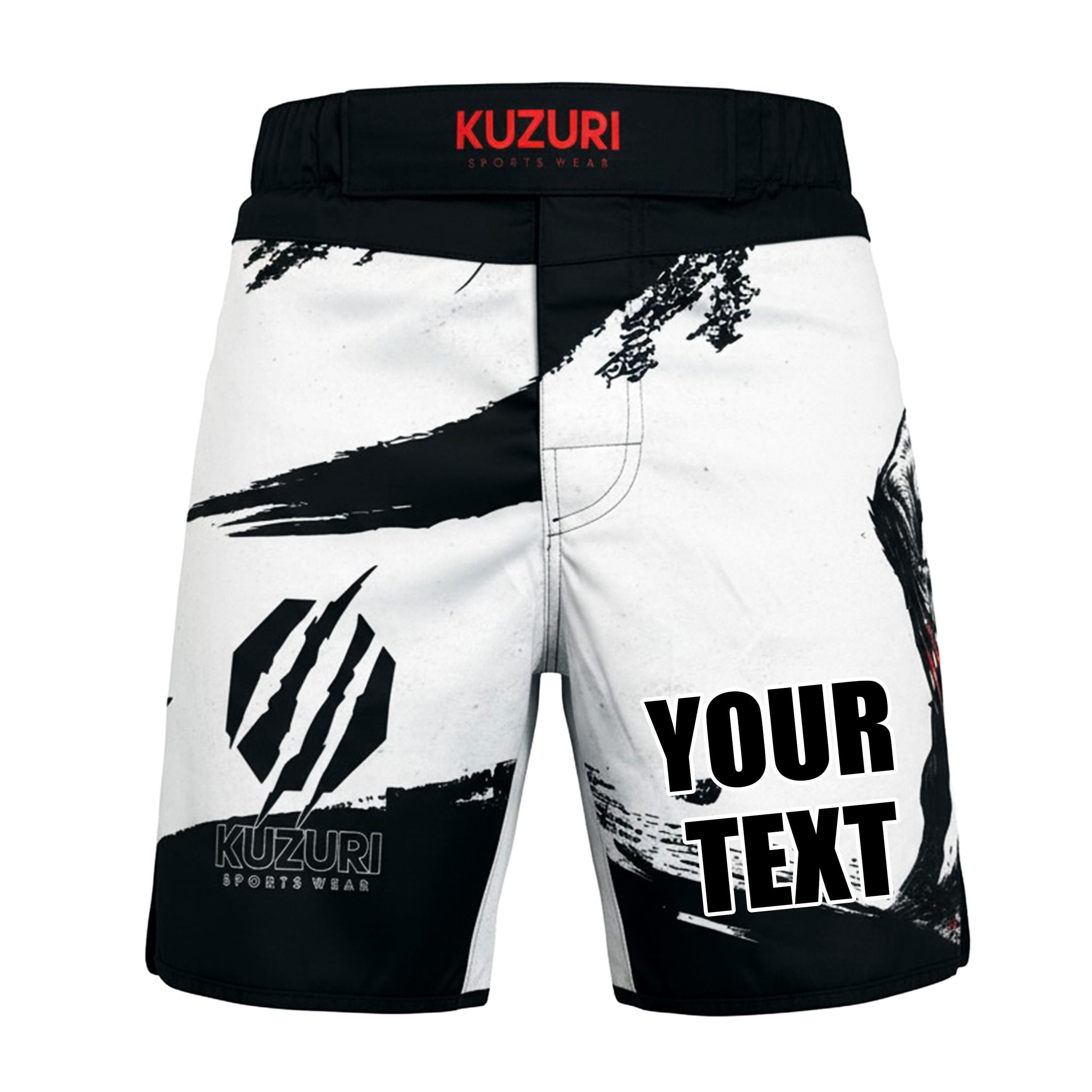 KUZURI MMA Shorts Herren – Personalisierte Kampfsport Shorts für BJJ, Grappling & Kickboxen – Fight Shorts Herren Training Wettkampf