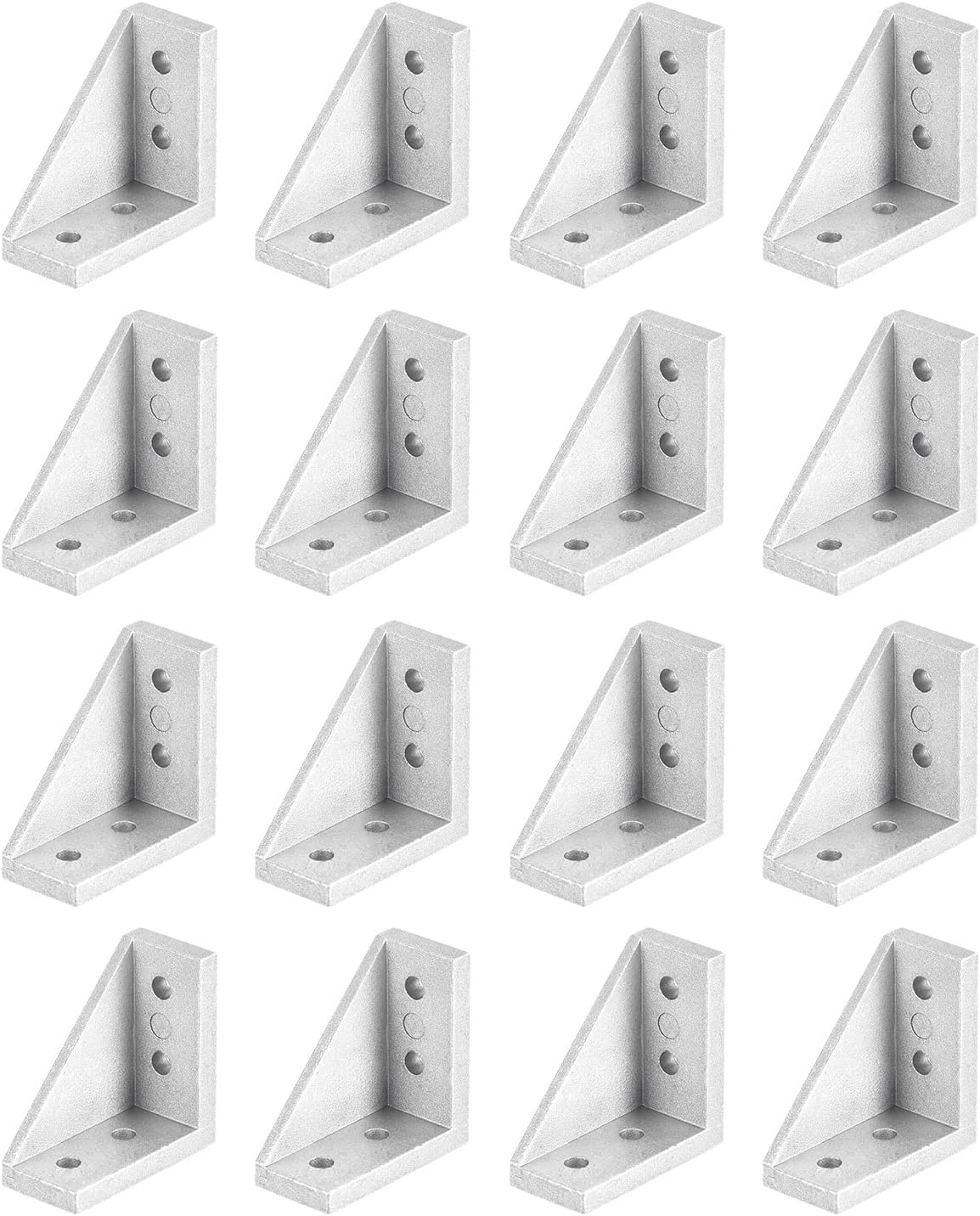 IMPEX L Shape Wall Shelf Angle Bracket For Reinforcing Chairs/Tables - Shelf Bracket Wall Bracket Zinc Plated L Shape Bracket For Solid Shelf Support Joint Right Corner Brace 100MM X 100MM Shelf