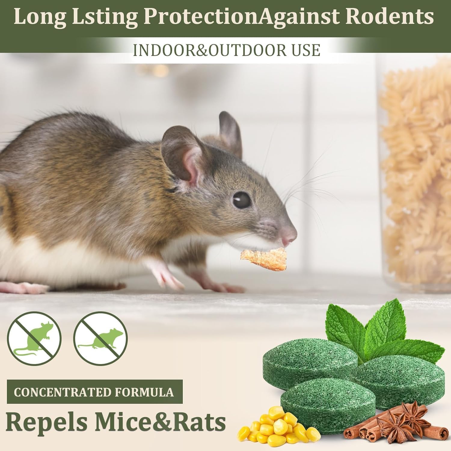 Rat Repellent for Car Home Pack of 1 (8 Tablet) Mouse Peppermint Oil to Protect Wires in Car, Bike & Truck Engine No Kill Only Repels Home Indoor-Outdoor Garage Rat Controller Pills to Keep Rodents Out of Car (8) - Image 9 thumbnail