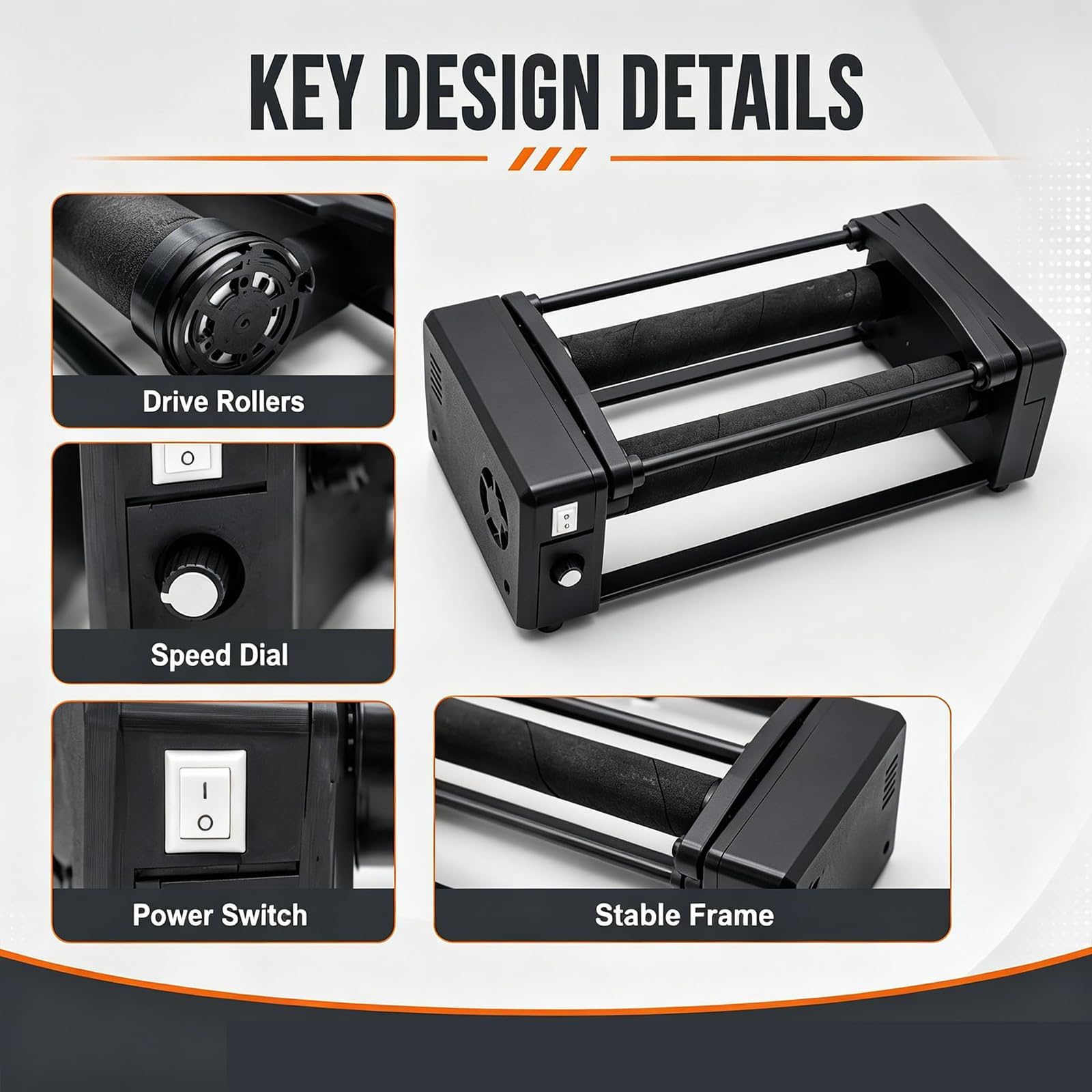 Labor-tischkugelmühle, Horizontale Kugelmühle Mit Polierfunktion Und 0,4-l-keramikbehälter, Mahlkapazität 50–150 Ml, Mit Digitalem Timer Für Die Schmuckherstellung Und Probenvorbereitung