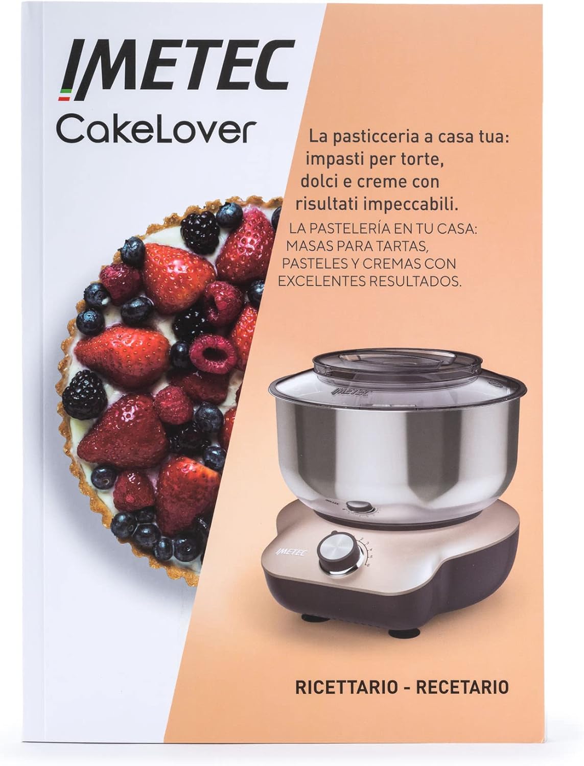 Imetec CakeLover recipe book cover