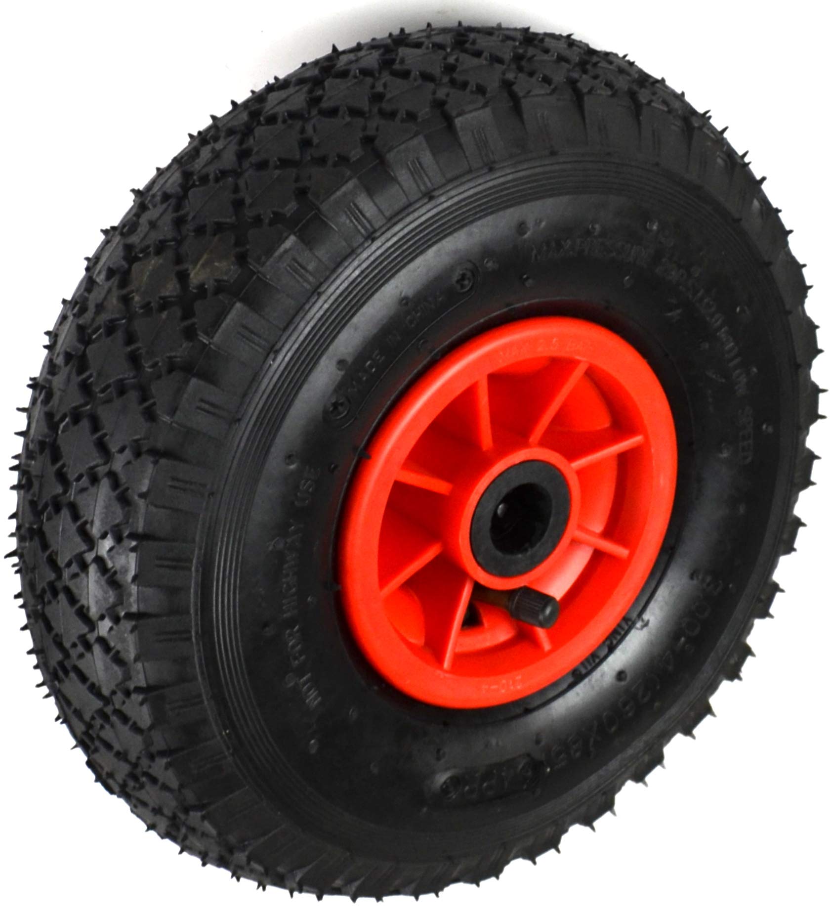 Benson Tools Sack Truck Wheel 3.00-4 260x85, Black Plastic, Suitable For Truck, 150kg Load Index, 2.6cm Pitch Circle Diameter, 1x, 2x, Or 4x Pneumatic - View #11