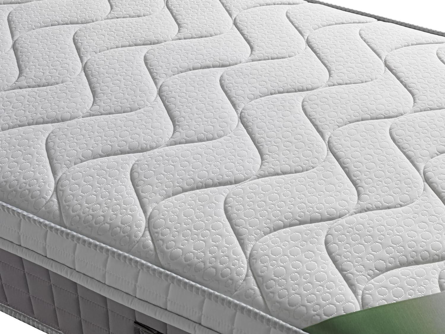 EVERGREENWEB - Materasso Singolo 80x190 in Memory Foam con Topper Alto 25 cm DISPOSITIVO MEDICO ‍ Detraibile + Cuscino GRATIS, Rivestimento Bianco Imbottito Effetto MASSAGIANTE Tessuto Antiacaro