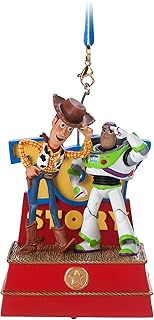 Disney Pixar Woody and Buzz Lightyear Singing Living Magic Sketchbook Ornament â€“ Toy Story