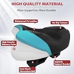 Siège vélo surdimensionné Peloton-Compatible, Selle de confort extra large pour les femmes & Hommes, Remplacement pour les vélos de route, de spin et de croisière