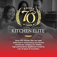 Vista 5 de Kitchen Elite Freidora de aire digital de 3 cuartos de galón, cocina compacta sin aceite con cesta antiadherente sin PFAS, fácil de limpiar
