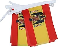 Vista 346 de Guatemala 19.7 ft BUNTING Flag 20 banderas 9'' x 6'' - Banderas de cuerda guatemalteca 5.9 x 8.3 in - AZ FLAG