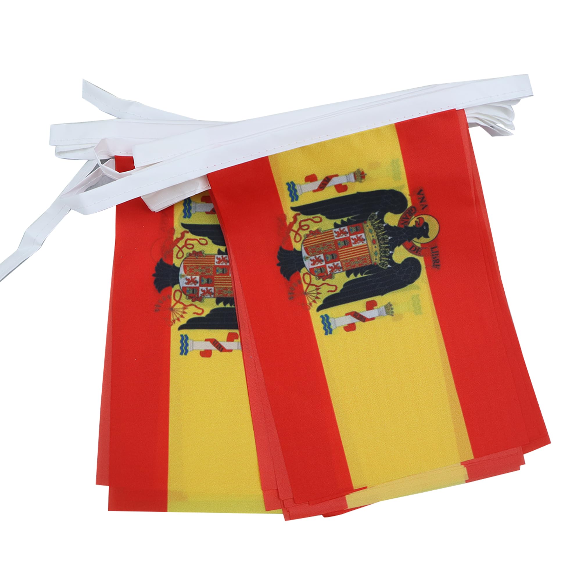 Spain under Franco 1945-1977 6 meters BUNTING Flag 20 flags 9'' x 6'' - Francoist Spanish STRING flags 15 x 21 cm - AZ FLAG
