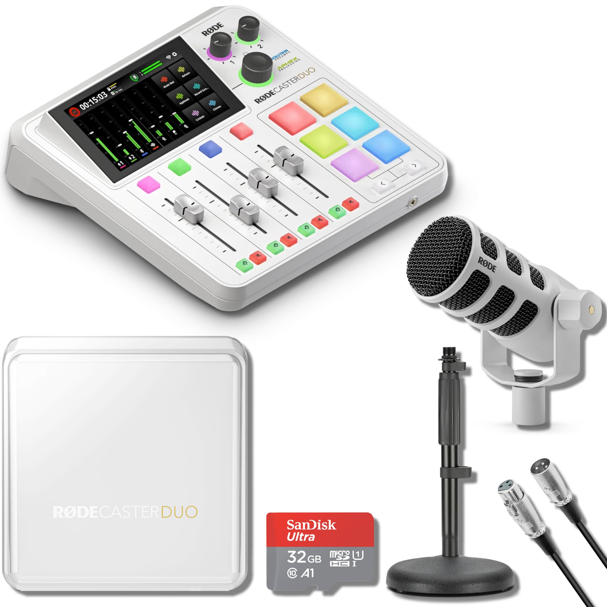 Amazon.com: Rode RODECaster Duo Streaming Mixer (White) with White