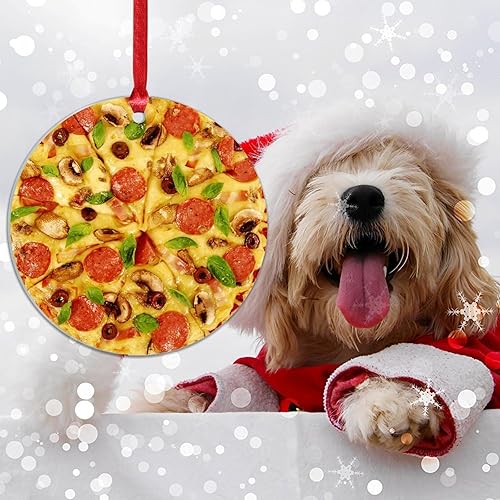 Miniatura 30 de Adorno de Navidad mexicano de tortilla de maíz acrílico adornos para decoraciones de Navidad, divertidos y deliciosos adornos de decoración de árbol