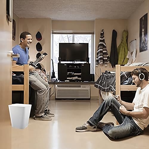 Miniatura 5 de Heagoale Basurero de plástico pequeño para baño, cesta cuadrada de basura para baño, oficina, dormitorio, oficina en casa, debajo del escritorio,