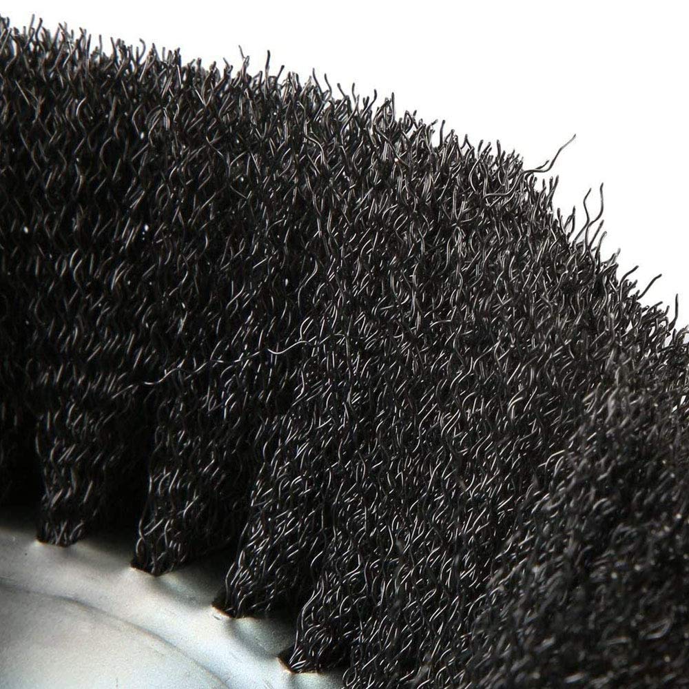 Spazzola Professionale per Erbacce, Spazzola per Erbacce in Acciaio HSS per Decespugliatore Annodato, Decespugliatore più Morbido, Diametro 200 Mm, Foro 25,4 Mm (Filo Piegato)