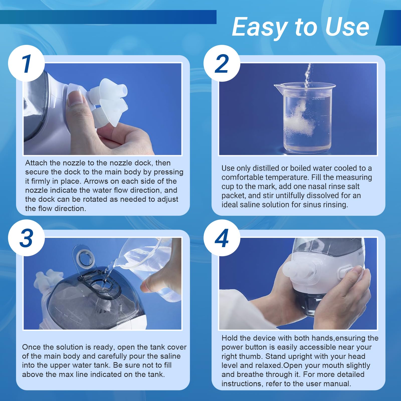 Nasal Irrigation System Nasal Irrigator Sinus Rinse Machine — Amazon image 8