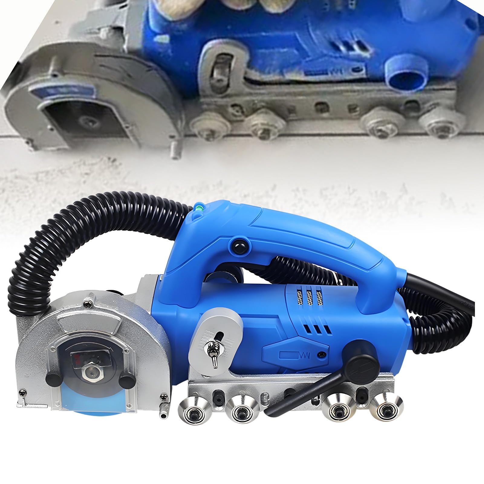 Máquina Eléctrica para Limpiar Juntas de Azulejos, 1200W, Limpiadora Eléctrica de Juntas, Limpiadora de Juntas, Sin Polvo, con Profundidad Ajustable A