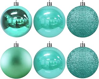 24Pcs Christmas Balls Ornaments for Xmas Tree - Shatterproof Christmas Tree Decorations Large Hanging Ball Green 3.2