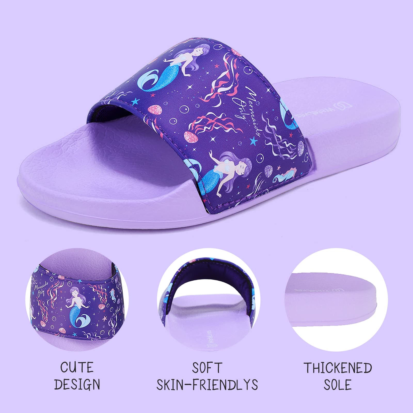 WateLves Chanclas Niña Playa Piscina Verano Zapatos Zapatillas de Ducha Niño Hogar Ligero Antideslizante Baño Sandalias