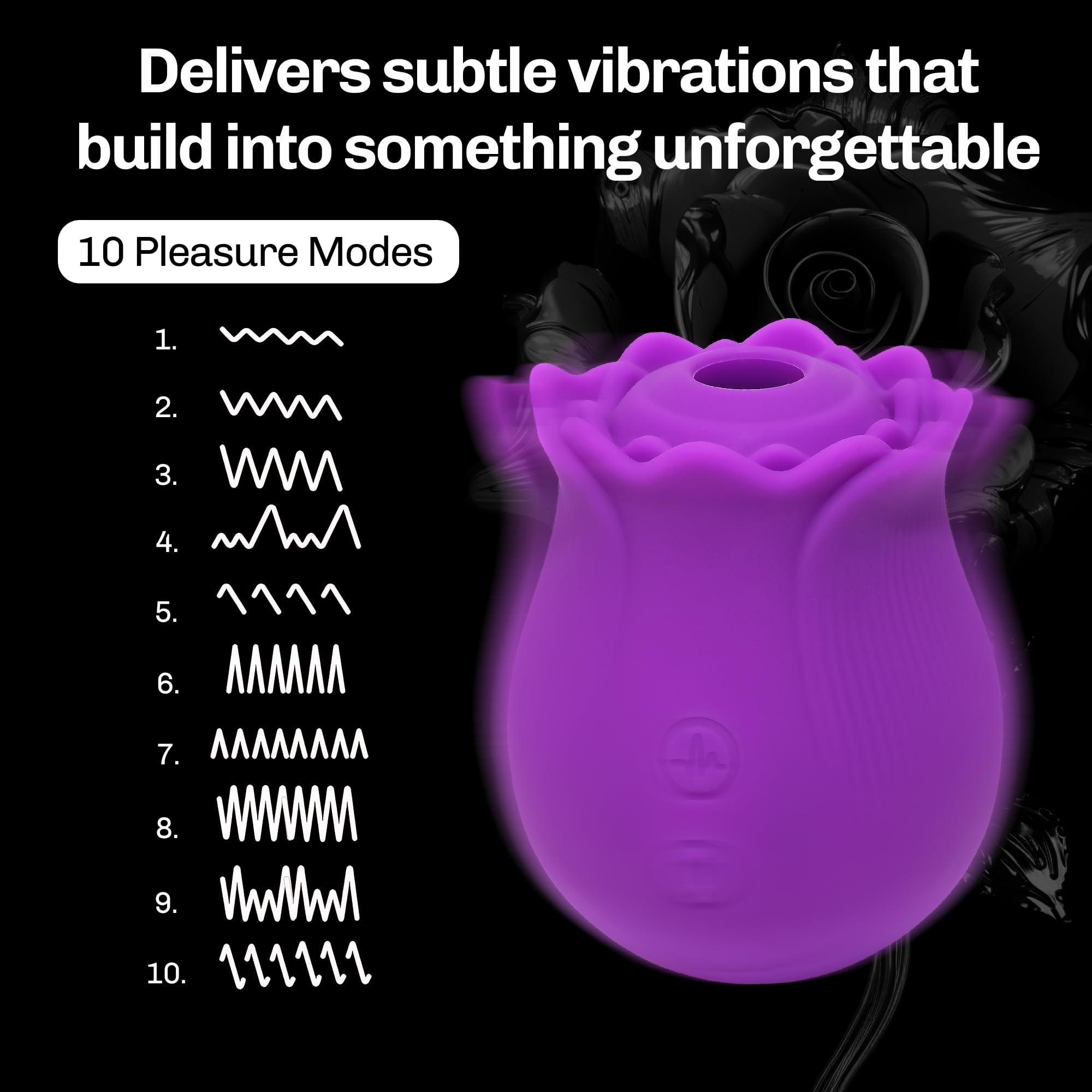 Amazon.com: Rose Vibrators Toy | Sexual Pleasure Tools for Women | Quiet  and Powerful Rose Sex Toy | Rose Toy Waterproof Adult Toys