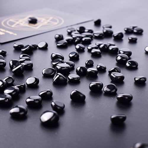 Vista 85 de Juego de piedras pulidas para chakras de 0.6 pulgadas, 7 piezas de piedras pulidas naturales y cristales a granel para curación, reiki, meditación