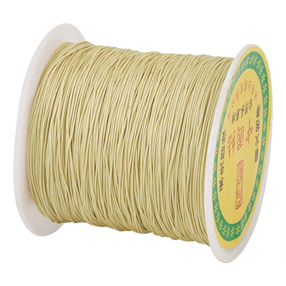 Cheriswelry Darkkhaki 150 Yards 0.5Mm Nylon Beading String For Jewelry Making,