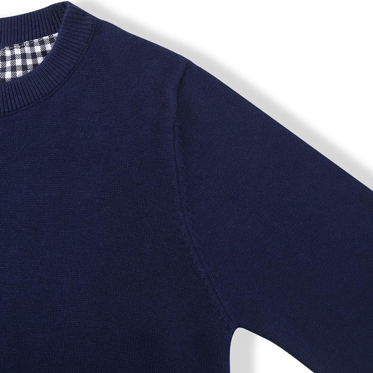 CUNYI Boys' Long Sleeve Crew Neck Cotton Pullover Knit Sweater - Image 4