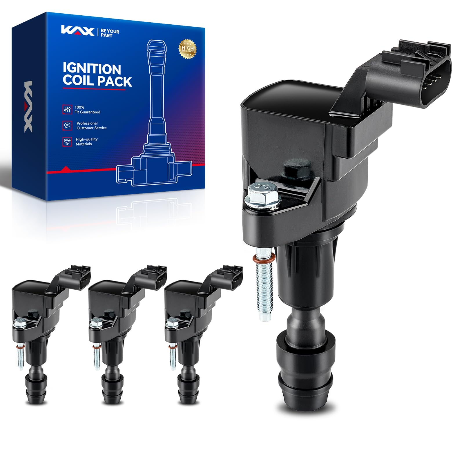 KAX 4 Ignition Coils for Chevy Equinox Malibu 2.4L