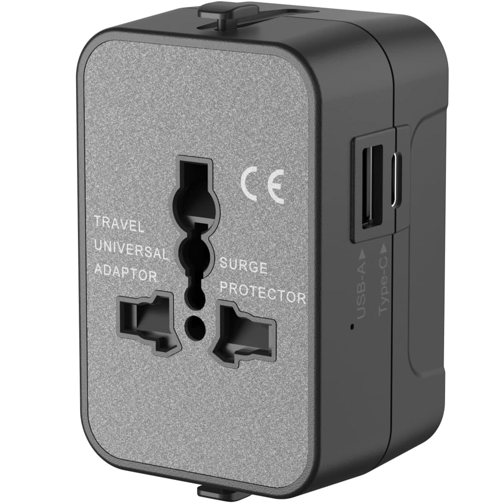 Vishui 2025 Upgraded Travel Adapter, Portable Universal All in One Worldwide Power Adapter, Power Converter Adapter, for AC Power Plug USB-A and Type-C Charging Ports-picture-13