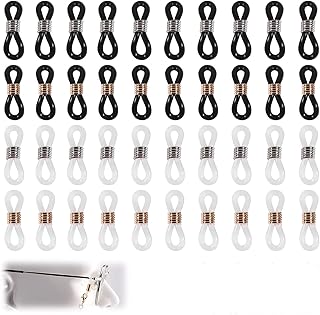 Fascetta in gomma per occhiali da vista e collana. Supporto per occhiali da vista. Supporto antiscivolo per occhiali da lettura, occhiali da sole, montatura regolabile in silicone