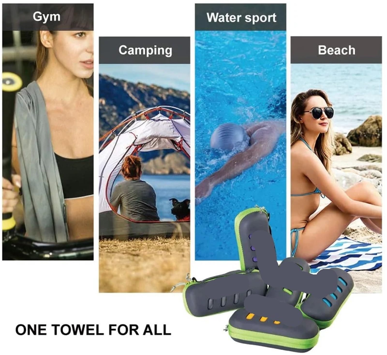 Toalla De Yoga Toalla de Yoga for Acampar, de Secado rápido, Suave y Ligera, Adecuada for Gimnasio, Playa, natación, al Aire Libre para Yoga