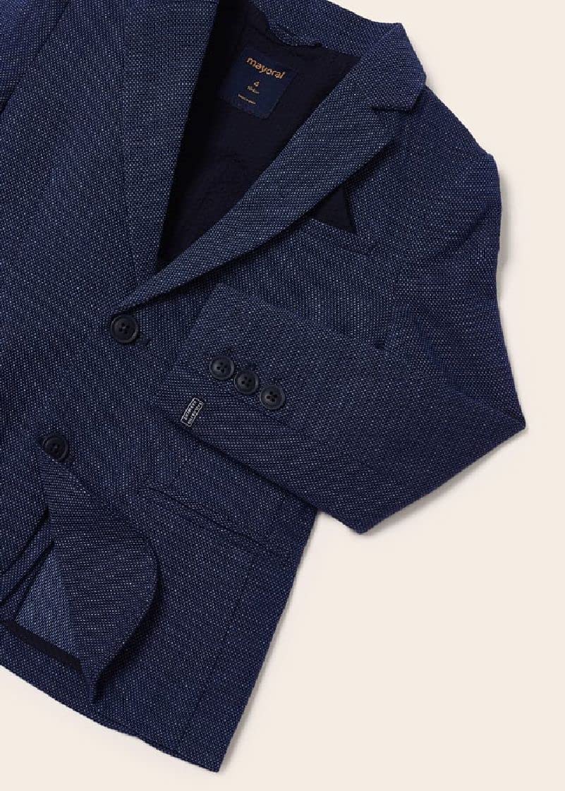 Mayoral Leinen Jacke für Jungen Marinblau