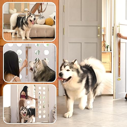Vista 24 de Campanas mejoradas para cachorros, timbres de perro para perilla de puerta, entrenamiento para ir al aire libre, campanas de perro para cachorros