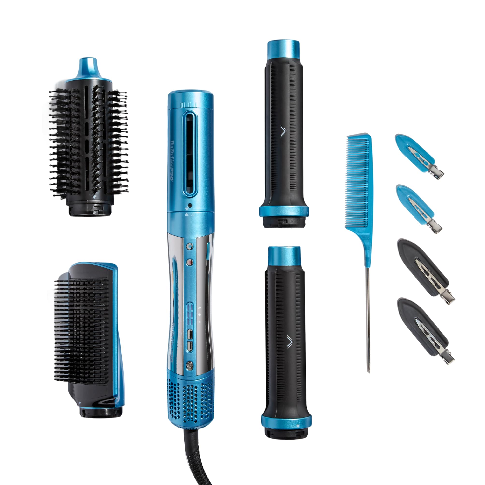 Photo 1 of BaBylissPRO Style/Switch 5-in-1 Air Styling System Multi-Styler Hot Air Brush Blow Dryer with Ionic Technology and 5 Attachments for Professional Hair Styling