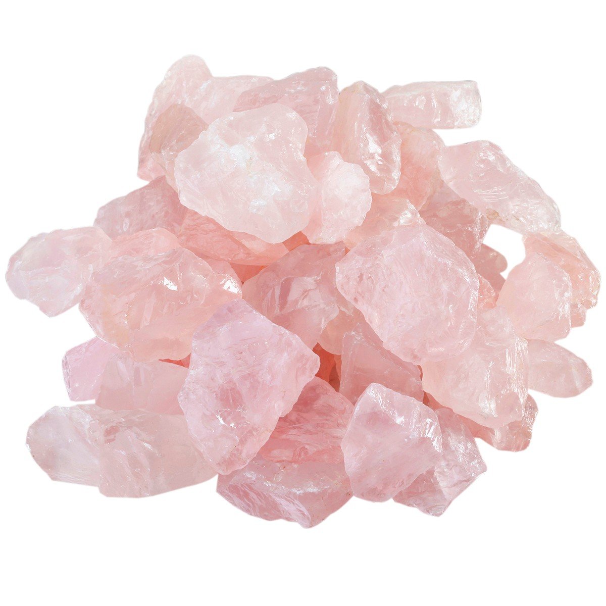 rockcloud 1 lb Natural Crystals Raw Rough Stones for Cabbing,Tumbling,Cutting,Lapidary,Polishing,Reiki Crytsal Healing,Rose Quartz