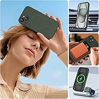 Vista 852 de Miracase Funda diseñada para iPhone 13 Pro Max con protector de pantalla, [forro de microfibra suave antiarañazos], funda protectora de silicona