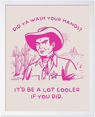 Miniatura 27 de Poster Master Póster con texto en inglés "You've Yeed Your Last Haw", estampado retro de vaquero rosa, arte occidental, arte moderno, arte del