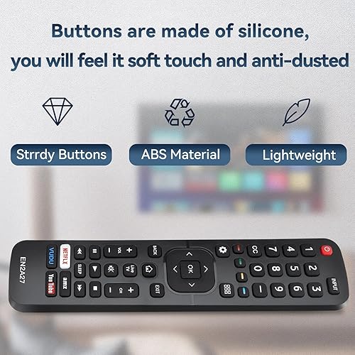 Miniatura 4 de Nuevo reemplazo universal Sharp aquos Hisense TV mando a distancia EN2A27 compatible con Sharp Hisense Control remoto LCD LED HDTV Smart TV Control