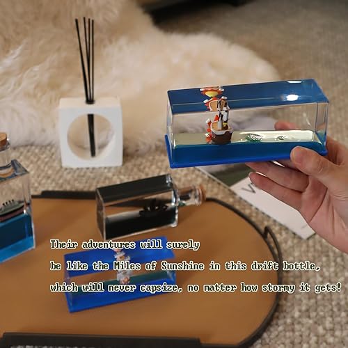 Miniatura 6 de Barco insumergible en una caja, botella de deriva fluida de crucero, juguete de crucero insumergible, decoración de modelo de deriva de líquido de