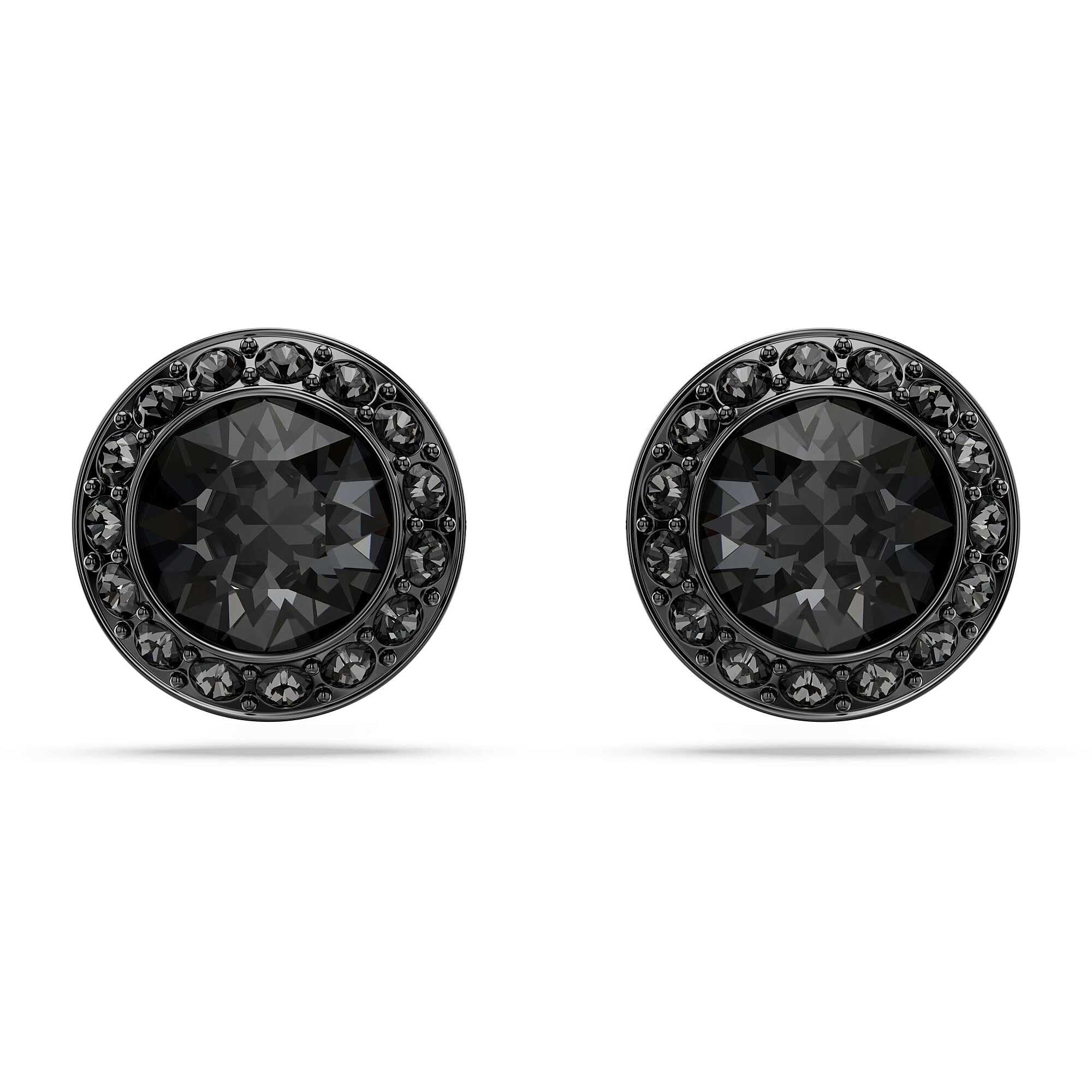 Swarovski Una Orecchini Angelici placcati rutenio, nero, One Size