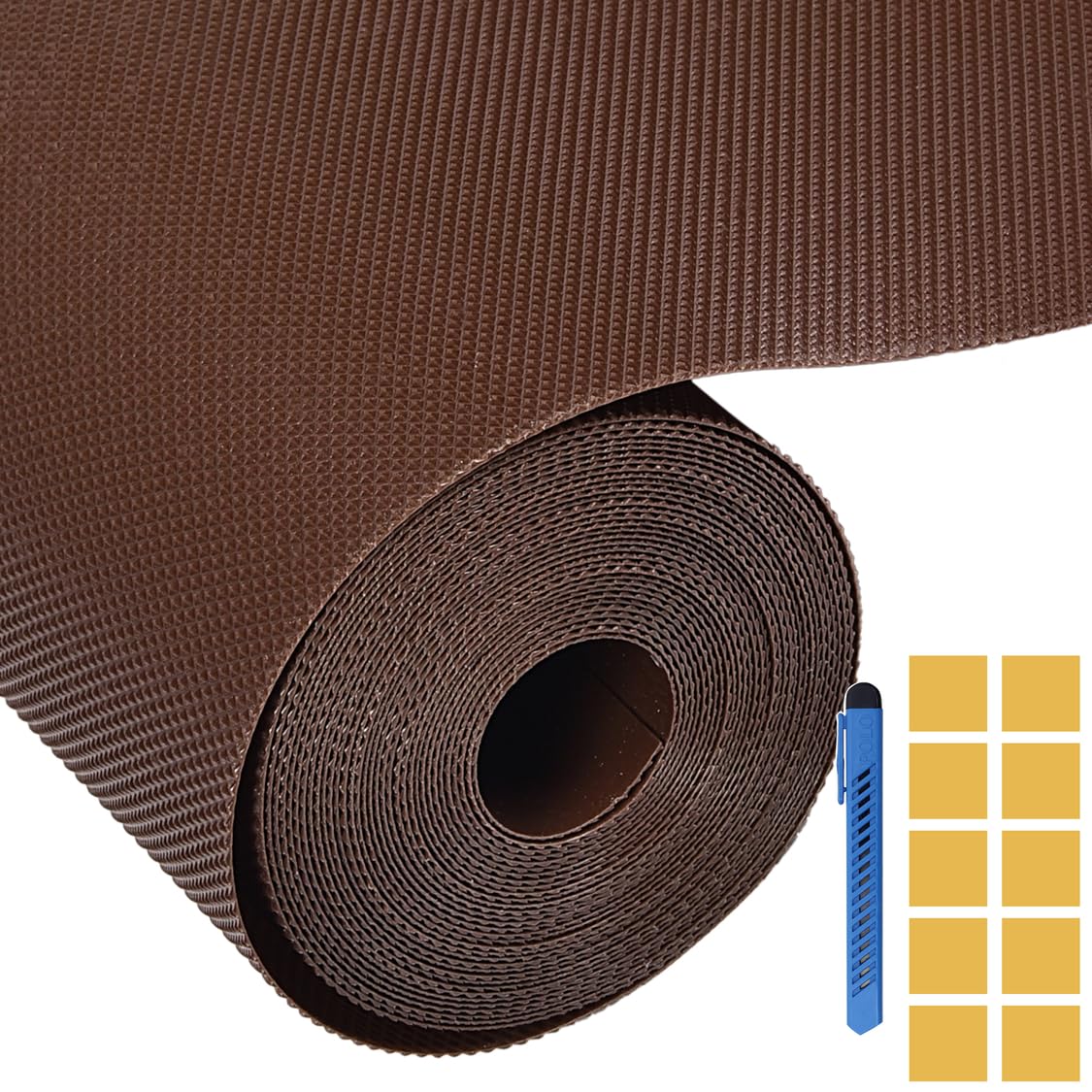 Tishvi Shelf Liner Kitchen Drawer Mats Anti Slip mat for Kitchen 60x300CM, Non Adhesive EVA Material Fridge Liners Table Mats for Cupboard Cabinet Drawer Trolly Liner (Maroon Diamond, 60x300 cm)
