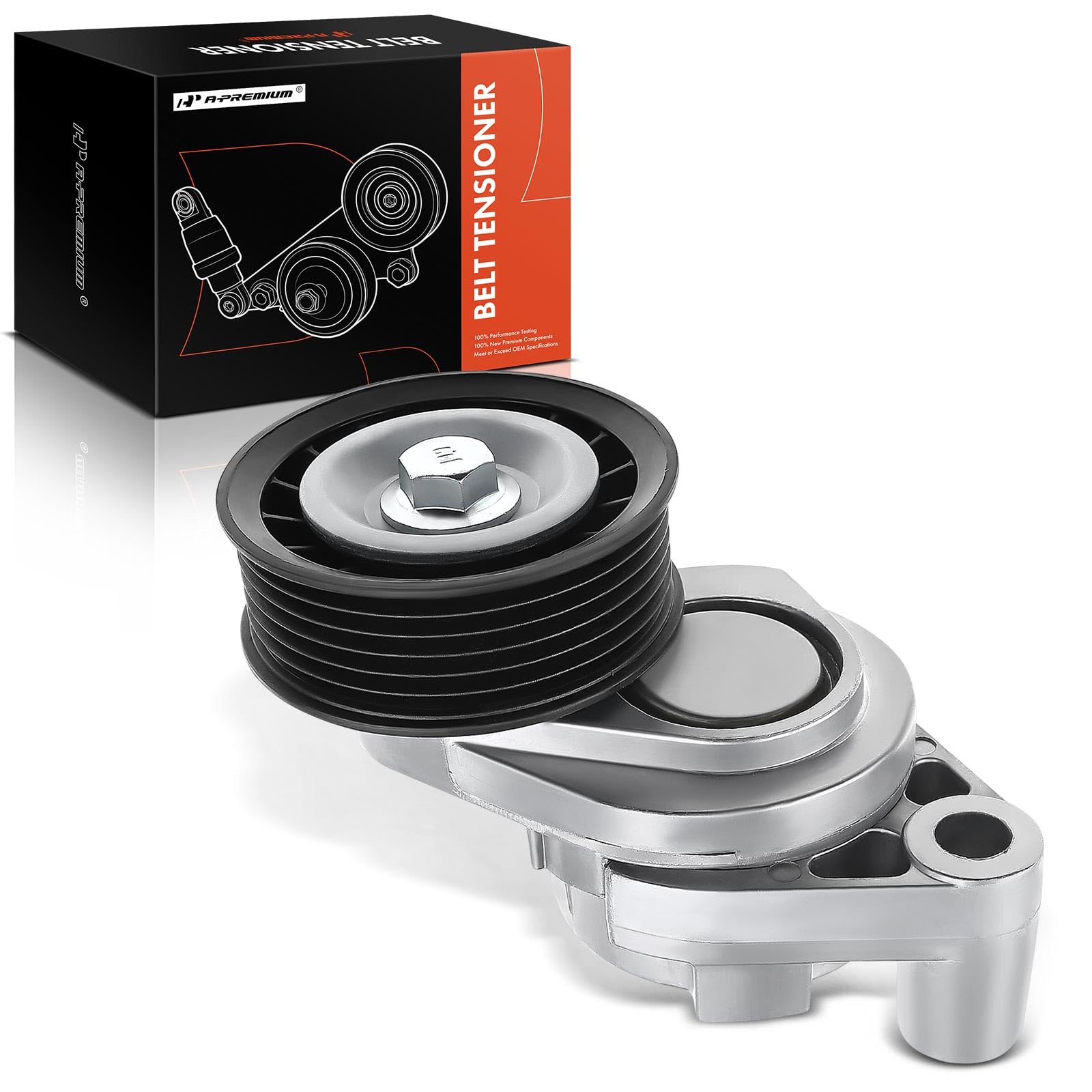 A-Premium Belt Tensioner Assembly with Pulley Compatible with Chevrolet Camaro 1998-2002 & Pontiac Firebird 1998-2002, GTO 2004-2006, V8 5.7L 6.0L, Replace# 92111701, 12560344