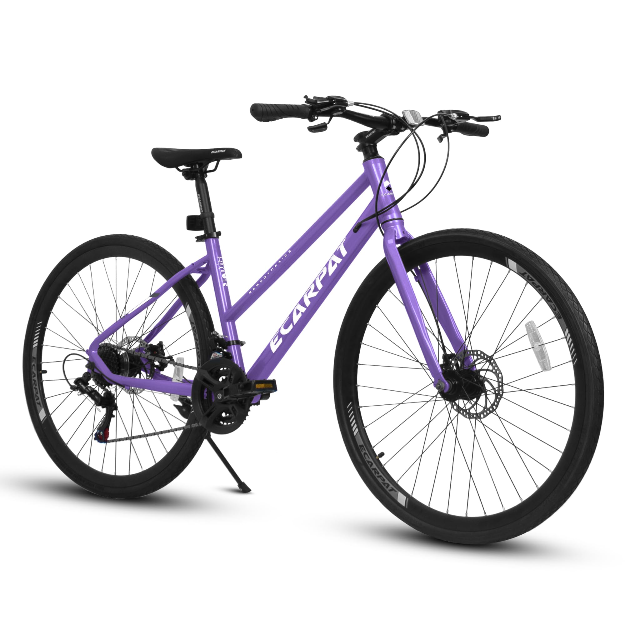 Road Bike, 700C City Commuter Bicycle, Varied Speed Drivetrain Sport Racing Bike, Light W…